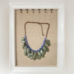 Blue statement necklace